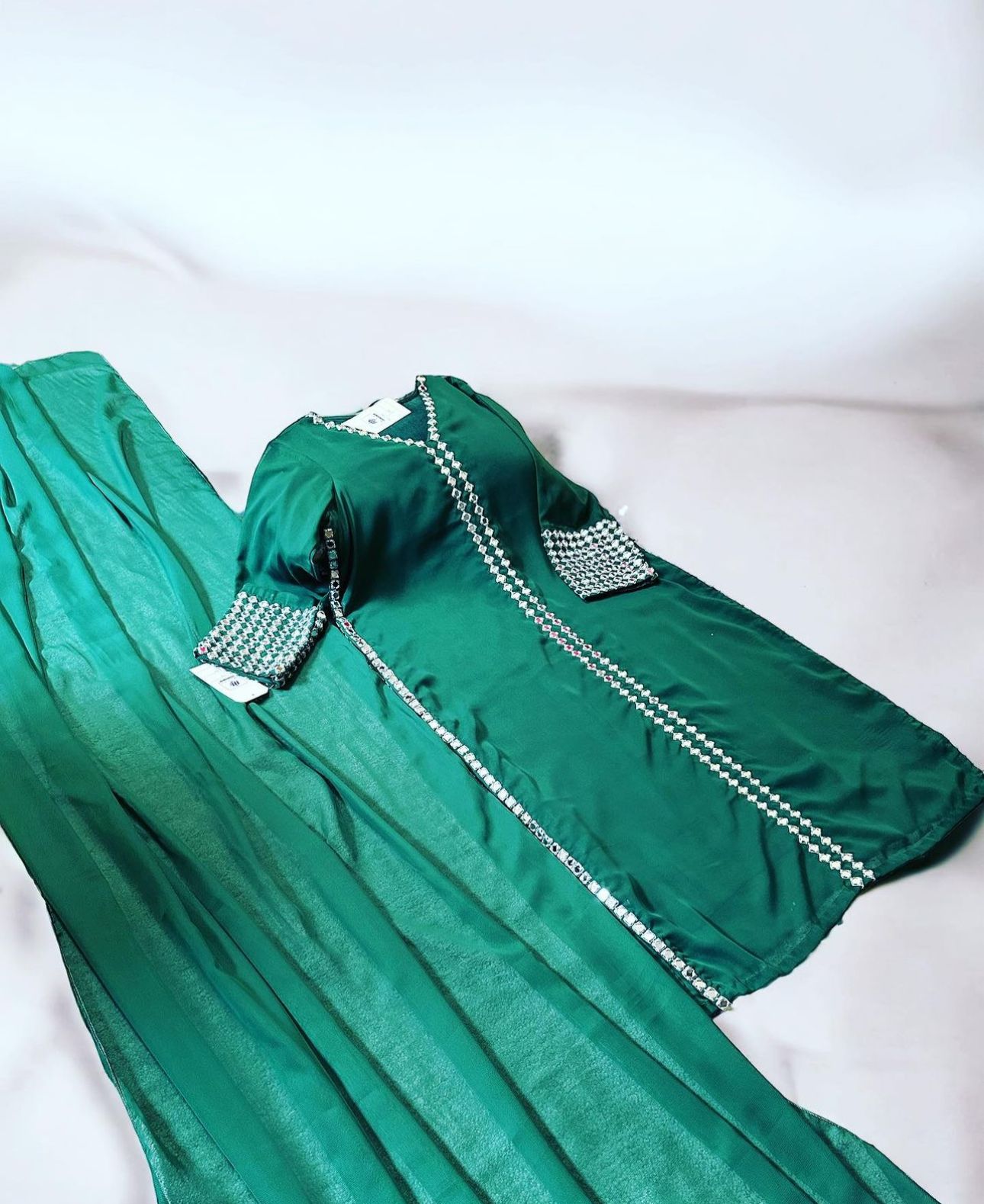 Chiffon Shirt styled with chiffon Chunri Dupatta