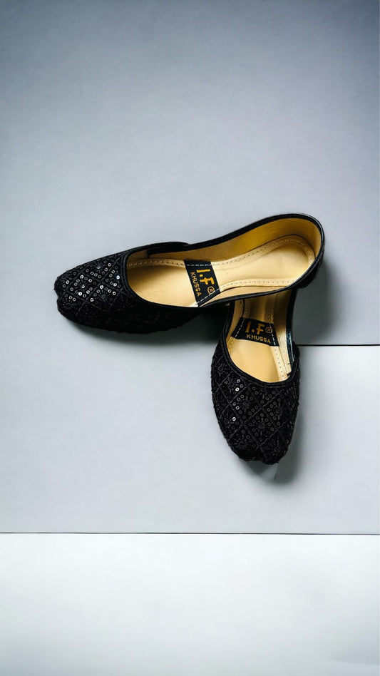 Khussa/ Punjabi Shoes Black